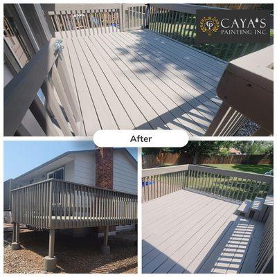 Deck Restoration!
Call Caya's Painting at 719-433-3313 or 719-433-2783 for any exterior or interior painting project!
Free Estimates!