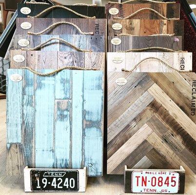 New line of reclaimed hardwood... solid and engineered... one of kind flooring