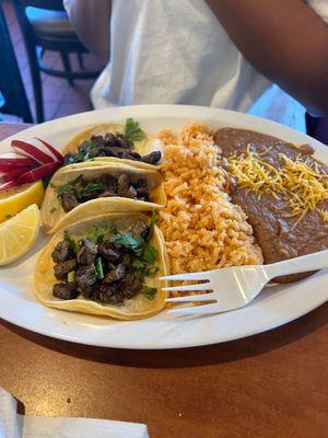 Carne asada tacos