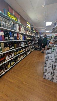 The whisky aisle. For the lovers.