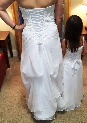 Mother-and-daughter bridal team!