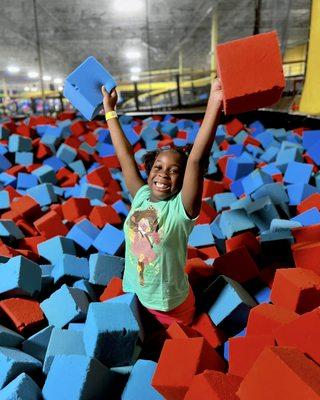 Foam Pit at Funzilla in Pennsylvania