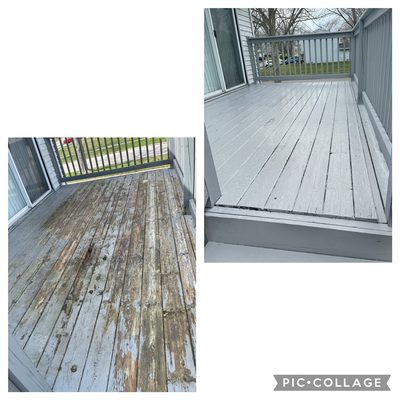 Deck repainting