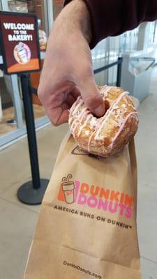 Strawberry shortcake croissant donut!