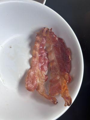 Oh look, microwaved bacon from a box. And it's still cold