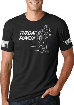 Order your Throat Punch  T-shirt online @ groundpound-graphics.com