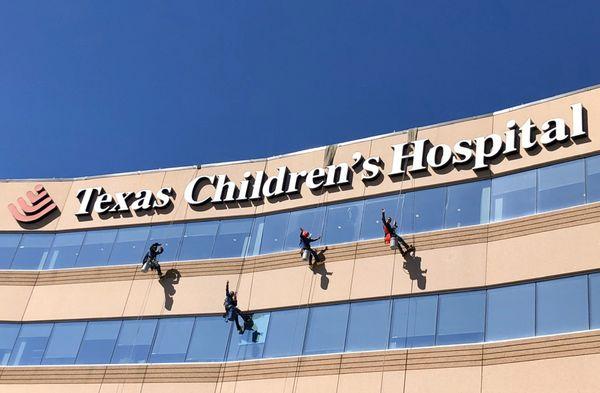 We love doing our annual superhero cleaning at all of the Texas Childrens Hospitals!