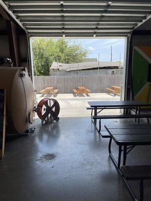 Lazy Beach Brewing outdoor seating