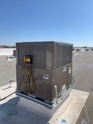 Commercial HVAC package unit.