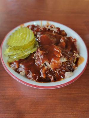 BBQ cheese fries