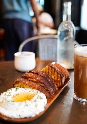 Toast and Truffle Honey Sheep 's Milk Ricotta