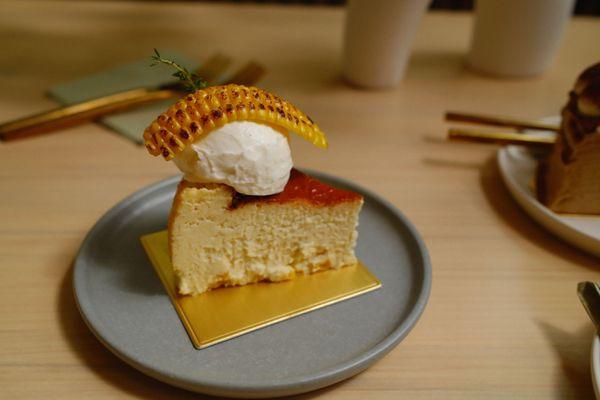 sweet corn basque cheesecake ig: @drdjpeg