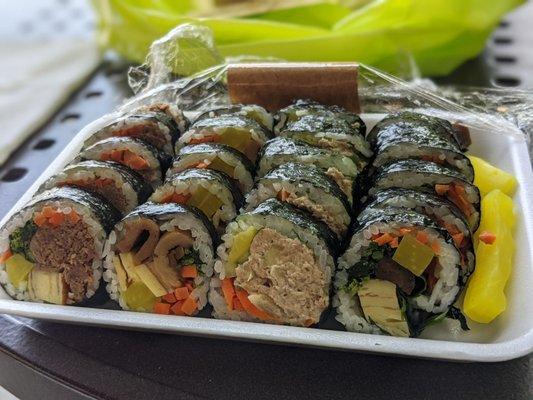 Assorted kimbap --- $9