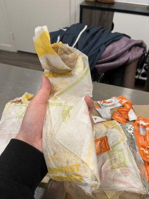 Burrito smashed small bag????!