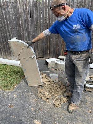 Dust inside the old ductwork