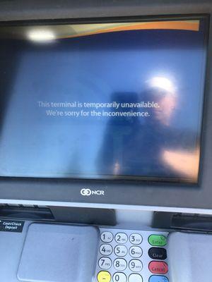 ATMS Always DOWN, Mickey  Mouse bank