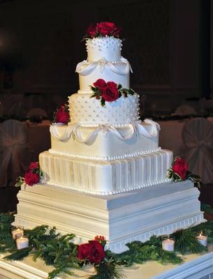 Square Wedding Cake