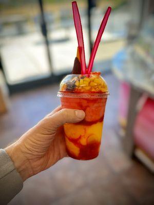 Mangonada with Watermelon and Mango.