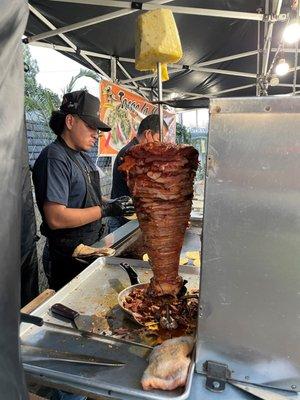 Al Pastor on the Trompo!