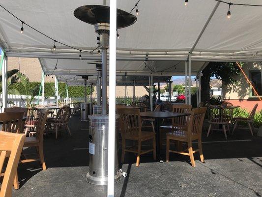 Outdoor dining area