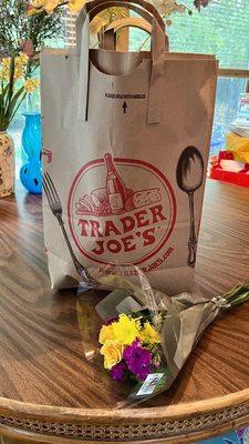 Flowers from the staff at Trader Joe's, Bloomington, MN