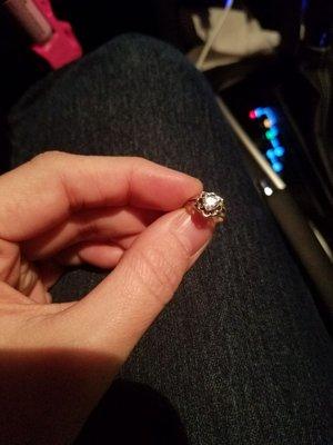 My little girls 1st Sterling silver ring. Size 2