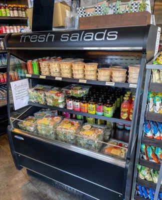 Clean and well organized. I love their pre-made salads -- quick, convenient and fresh!