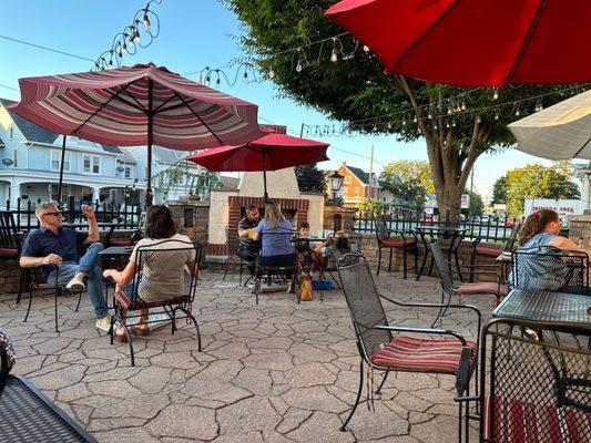 Patio in the afternoon