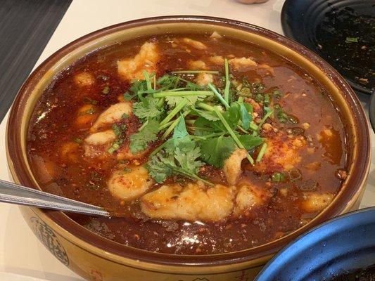 Spicy boiled fish fillet