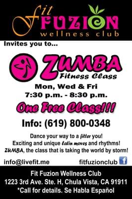 free zumba class