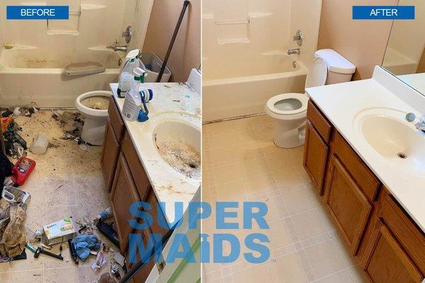 SuperMaids.com worked its magic on this clients bathroom.