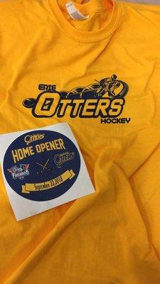 Hockey screen printing design and sticker design