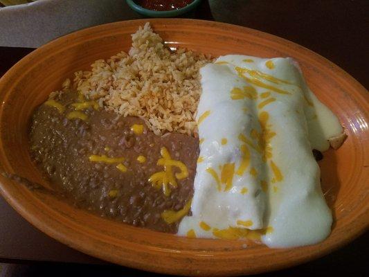 Chicken fajita enchiladas