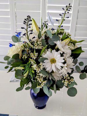 Just received this pretty bouquet ... this kind gesture really does mean a lot when you've lost someone.