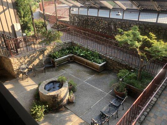 Courtyard outside our room