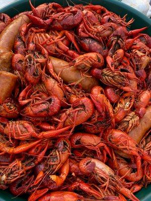 Took this pic the third time I ate these guys crawfish. perfectly cooked every time!