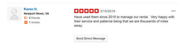 A review from an actual client.