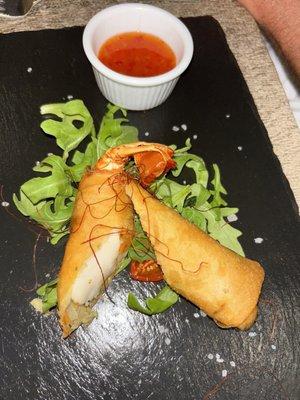 Lobster spring rolls