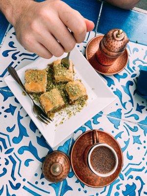 Baklava & Turkish coffee