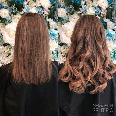 Tape in hair extensions