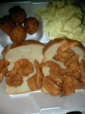 this is my first time trying their fried foods, ummm...I wont be going back...no seasoning,  the potato salad taste like old potatos..smh