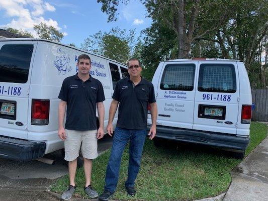 Our Father/Son team is ready to help you with all of your appliance repair needs