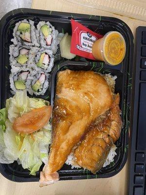 Salmon bento box