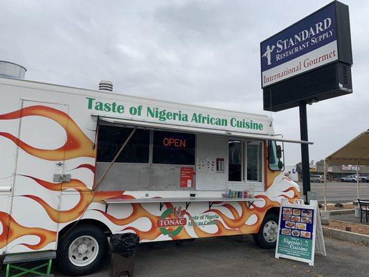 Truck located in front of Standard Restaurant Supply