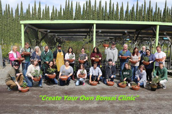 Bonsai Clinic in the spring