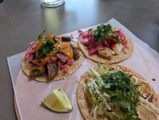 Carne Asada, Grilled Fish and Shrimp