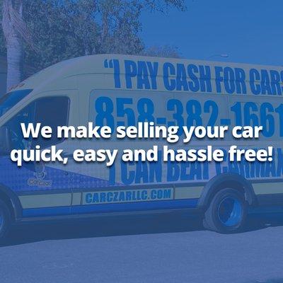 We make selling your car quick, easy and hassle free!