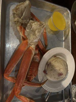 Half order crab legs