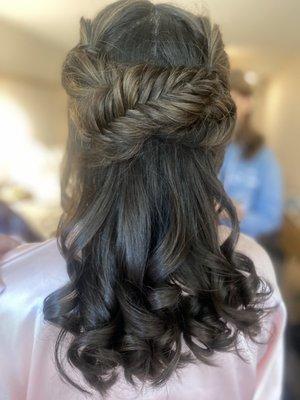 Daughter of the brides hair by Faith