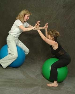 Using physioball is one of the fun ways to learn to exercise safely. It also helps, awareness of alignment and posture.